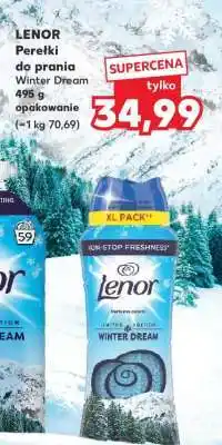 Kaufland LENOR Perełki do prania Winter Dream 495 g opakowanie oferta