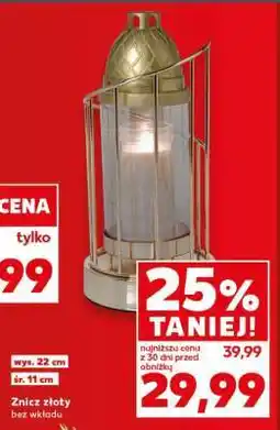 Kaufland Znicz złoty oferta