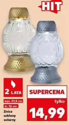 Kaufland Znicz szklany solarny oferta