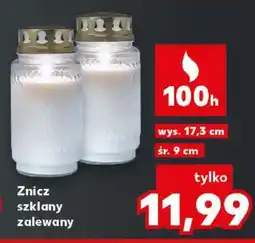 Kaufland Znicz szklany zalewany oferta