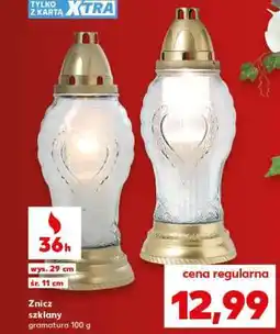 Kaufland Znicz szklany oferta