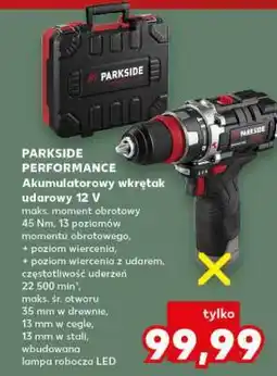 Kaufland PARKSIDE PERFORMANCE Akumulatorowy wkrętak udarowy 12 V oferta