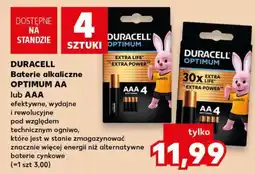 Kaufland DURACELL Baterie alkaliczne OPTIMUM AA lub AAA oferta