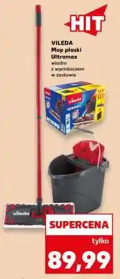 Kaufland VILEDA Mop płaski Ultramax wiadro z wyciskaczem w zestawie oferta