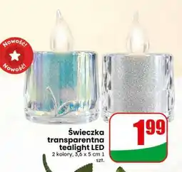 Dino Świeczka transparentna Tealight LED oferta