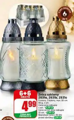 Dino Znicz szklany Z631A, Z631B, Z631C oferta