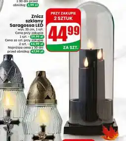 Dino Znicz szklany Saragossa LED oferta