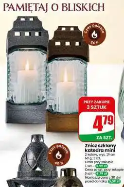 Dino Znicz szklany katedra mini oferta