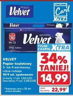 Kaufland Velvet papier toaletowy oferta