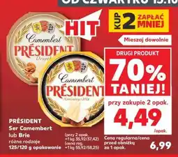 Kaufland PRÉSIDENT Ser Camembert lub Brie oferta