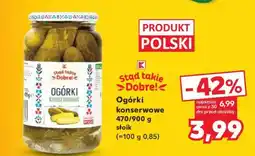 Kaufland Ogórki konserwowe 470/900 g oferta