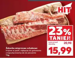Kaufland Żeberka wieprzowe schabowe oferta