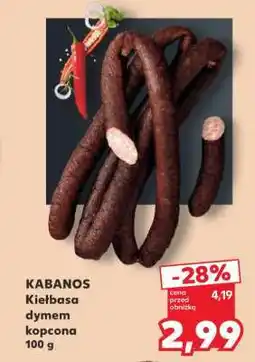 Kaufland KABANOS Kiełbasa dymem kopcona 100 g oferta