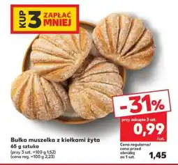 Kaufland Bułka muszelka z kiełkami żyta oferta