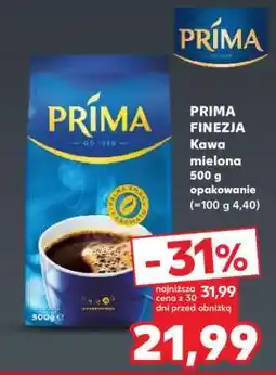 Kaufland PRIMA FINEZJA Kawa mielona 500 g opakowanie oferta