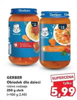 Kaufland GERBER Obiadek dla dzieci oferta