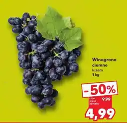 Kaufland Winogrona ciemne, luzem 1 kg oferta