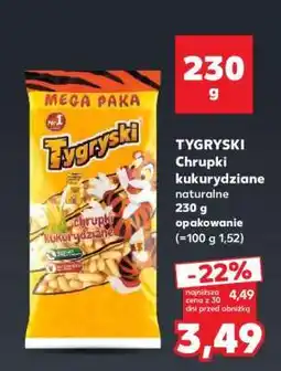 Kaufland TYGRYSKI Chrupki kukurydziane naturalne 230 g oferta