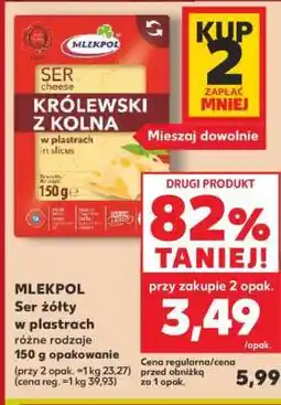Kaufland MLEKPOL Ser żółty w plastrach oferta