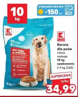Kaufland Karma dla psów różne rodzaje 10 kg opakowanie oferta