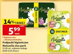 Auchan Podpaski higieniczne NATURELLA DUO PACK oferta