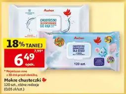 Auchan Mokre chusteczki oferta