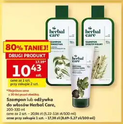 Auchan Szampon lub odżywka do włosów Herbal Care oferta