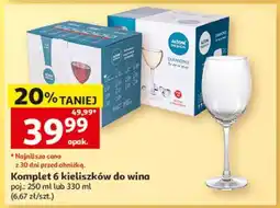 Auchan Komplet 6 kieliszków do wina oferta