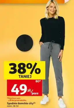 Auchan Spodnie damskie city oferta