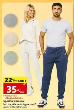 Auchan Spodnie damskie lub męskie ze ściągaczem oferta