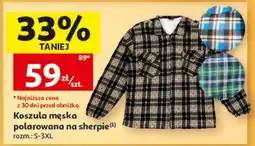 Auchan Koszula męska polarowana na sherpje oferta