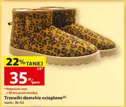 Auchan Trzewiki damskie ocieplane oferta