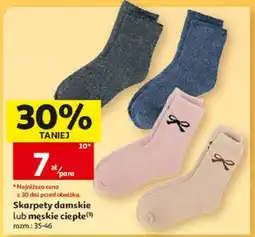 Auchan Skarpety damskie lub męskie ciepłe oferta
