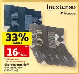 Auchan Skarpety męskie oferta