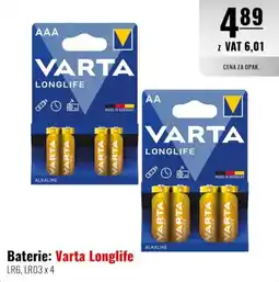 Eurocash Baterie: Varta Longlife oferta