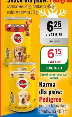 Eurocash Karma dla psów: Pedigree junior z kurczakiem, z wołowiną oferta