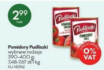 Groszek Pomidory Pudliszki 390-400g oferta