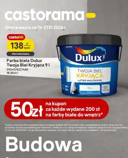 Castorama Farba biała Dulux Twoja Biel Kryjąca oferta