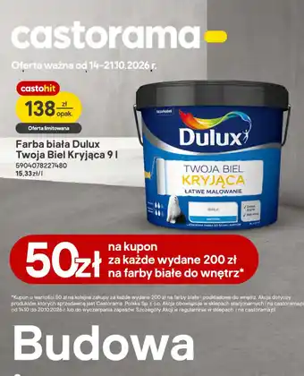 Farba biała Dulux Twoja Biel Kryjąca