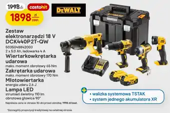 Castorama Zestaw elektronarzędzi 18 V DEWALT oferta
