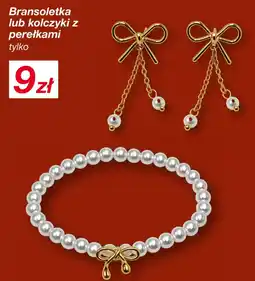 KiK Bransoletka lub kolczyki z perłami oferta