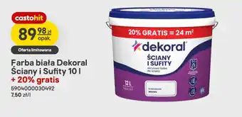 Farba biała Dekoral Ściany i Sufity