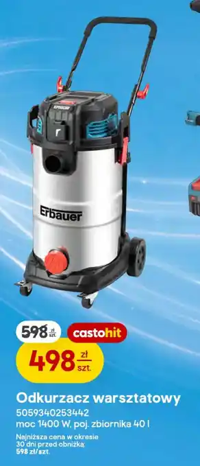 Castorama Odkurzacz warsztatowy Erbauer oferta