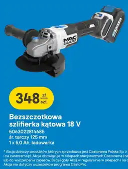 Castorama Bezszczotkowa szlifierka kątowa 18 V oferta
