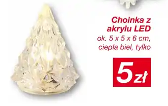 Choinka z akrylu LED