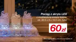 KiK Pociąg z akrylu led oferta