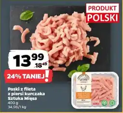 Netto Paski z fileta z piersi kurczaka Sztuka Mięsa oferta