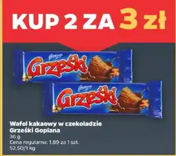Netto Wafel kakaowy w czekoladzie Grzeński Gopłana oferta