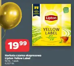 Netto Herbata czarna ekspresowa Lipton Yellow Label oferta