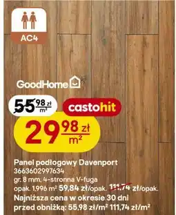 Castorama Panel podłogowy Davenport GoodHome oferta
